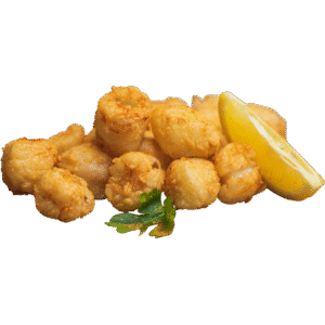 Fried scallops 1/2 lb