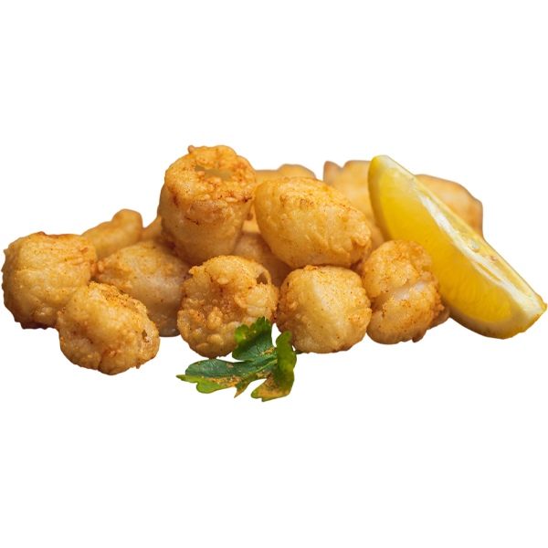 Fried scallops 1/2 lb